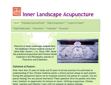 Tablet Screenshot of innerlandscapeacupuncture.com